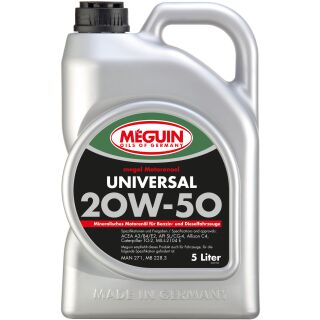 Meguin 4381 megol Motorenoel Universal SAE 20W-50 - 5 Liter