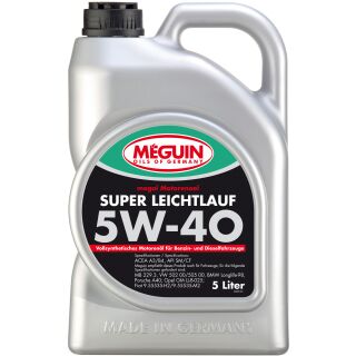Meguin 4809 megol Motorenoel Super Leichtlauf 5W-40 (vollsynth.) - 5 Liter