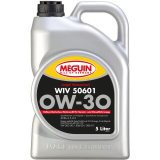 Meguin 6322 megol Motorenoel WIV 50601 0W-30 (vollsynth.) - 5 Liter
