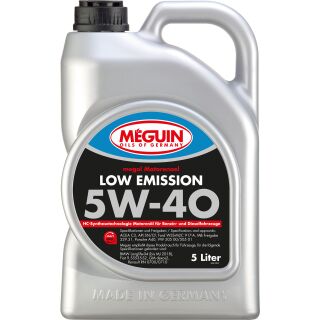 Meguin 6574 megol Motorenoel Low Emission SAE 5W-40 - 5 Liter