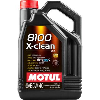 Motul 109226 8100 X-clean 5W-40 - 5 Liter