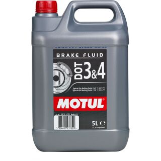 Motul 104247 DOT 3 &amp; 4 Brake Fluid - 5 Liter