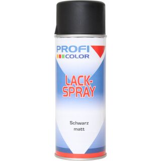 Profi Color Lack-Spray Schwarz matt - 400 ml Spraydose