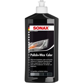 SONAX 02961000 Polish &amp; Wax Color schwarz - 500 ml