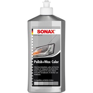 SONAX 02963000 Polish &amp; Wax Color NanoPro silber/grau - 500 ml