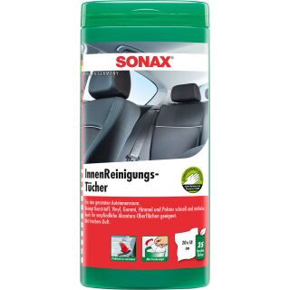 SONAX 04122000 InnenReinigungsTücher Box - 25 Stück