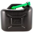 Transport-Kraftstoff-Kanister - 20 Liter, schwarz, HD-PE