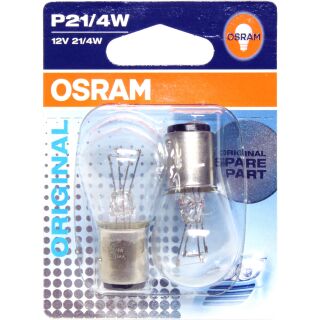 OSRAM Original Line 7225 P21/4W 12V 21/4W BAZ15d Doppelblister