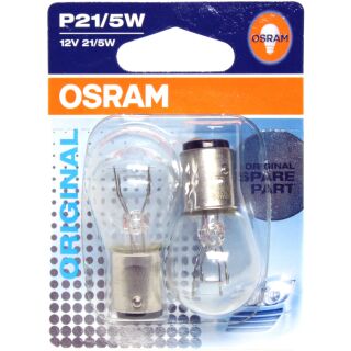 OSRAM Original Line 7528 P21/5W 12V 21/5W BAY15d Doppelblister