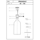 Füllstutzen für Druckluft Spraydose mit Stecknippel NW7,2  für hvg Sprühgerät SG 700