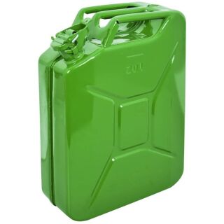 Kraftstoff-Kanister aus Metall hellgrün - 20 Liter