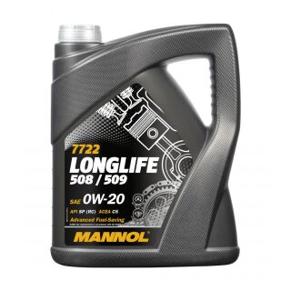Mannol 7722 LONGLIFE 508/509 0W-20 - 5 Liter
